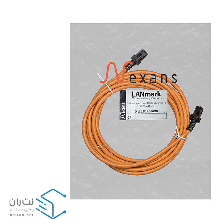 قیمت و خرید پچ کورد نگزنس (کابل لن) Cat6 UTP روکش PVC نارنجی 3 متری