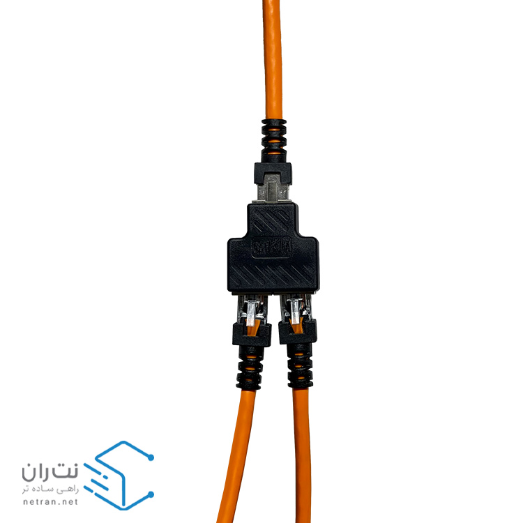 برل شبکه ونتولینک Cat6 SFTP یک به دو مشکی-4