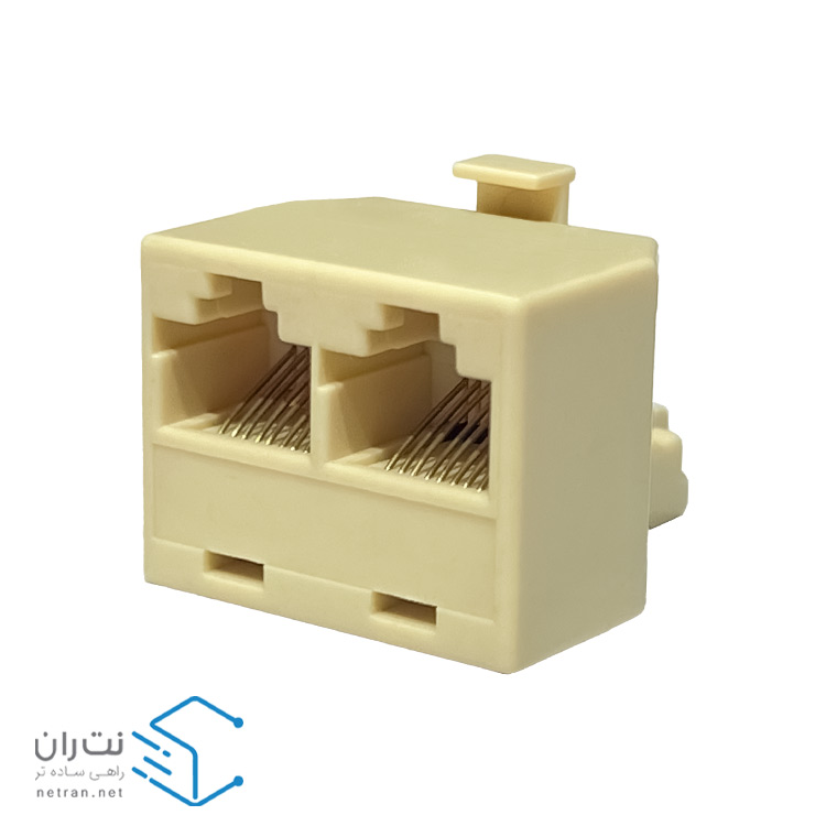 برل شبکه ونتولینک Cat6 UTP یک به دو سفید