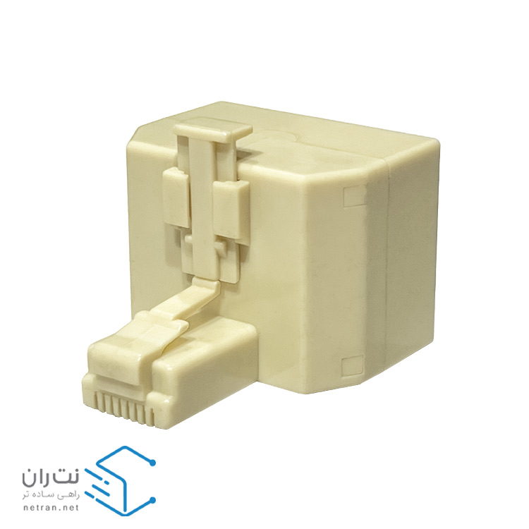 برل شبکه ونتولینک Cat6 UTP یک به دو سفید-2