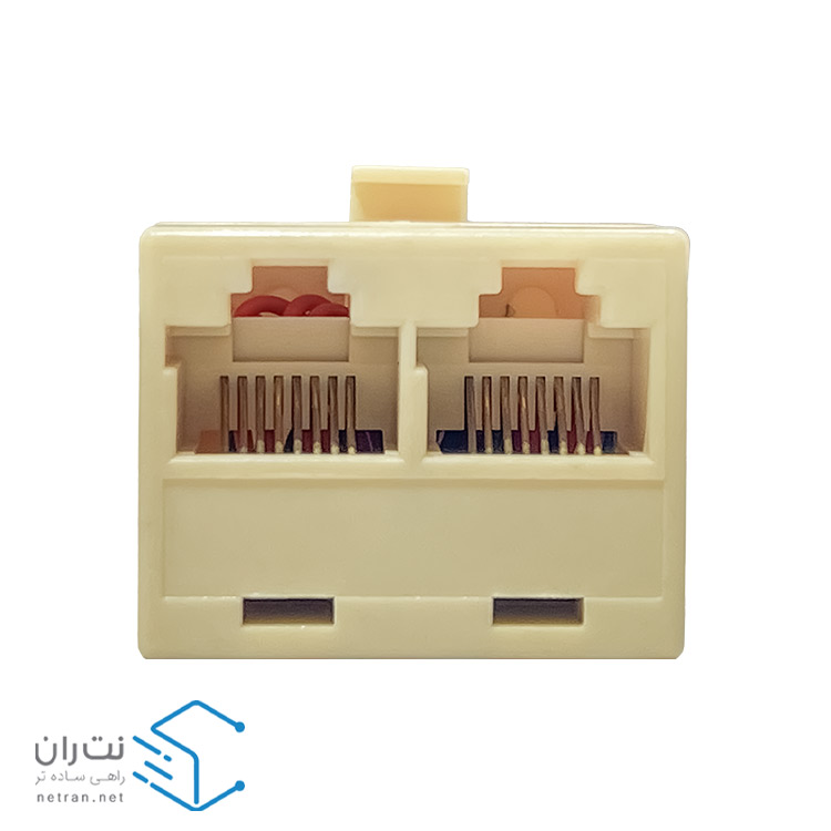 برل شبکه ونتولینک Cat6 UTP یک به دو سفید-3