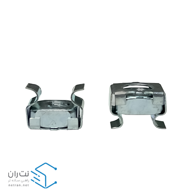 پیچ و مهره رک گژنات کروم و واشر بسته 50 عددی ونتولینک-11