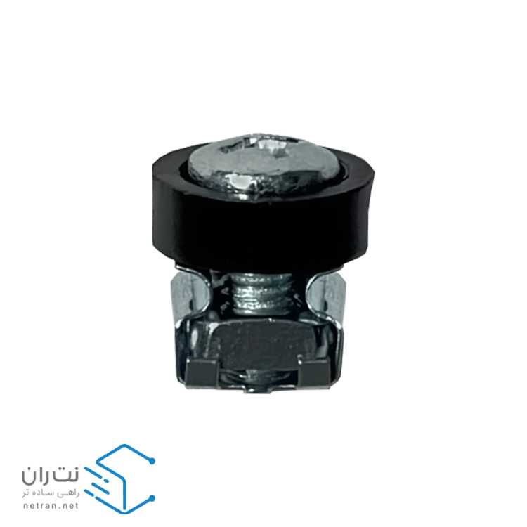 پیچ و مهره رک گژنات کروم و واشر بسته 50 عددی ونتولینک-9