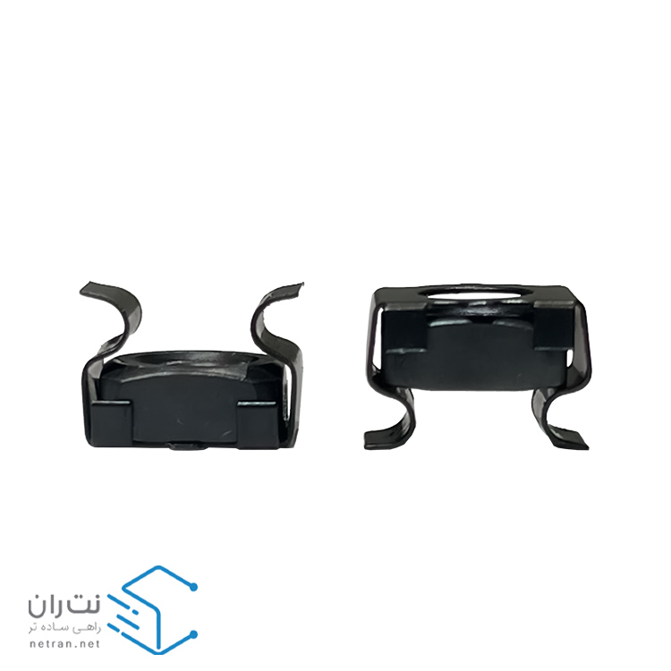 پیچ و مهره رک گژنات مشکی و واشر بسته 50 عددی ونتولینک-10