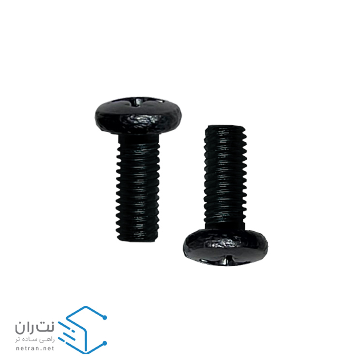 پیچ و مهره رک گژنات مشکی و واشر بسته 50 عددی ونتولینک-4