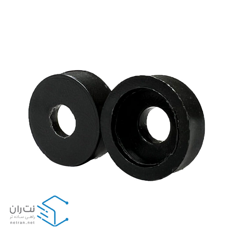 پیچ و مهره رک گژنات مشکی و واشر بسته 50 عددی ونتولینک-9