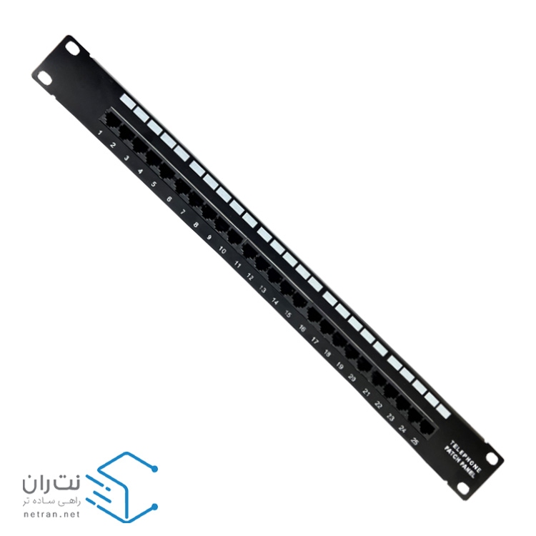 ویس پنل ونتولینک 25 پورت RJ45 (پچ پنل تلفن)-2