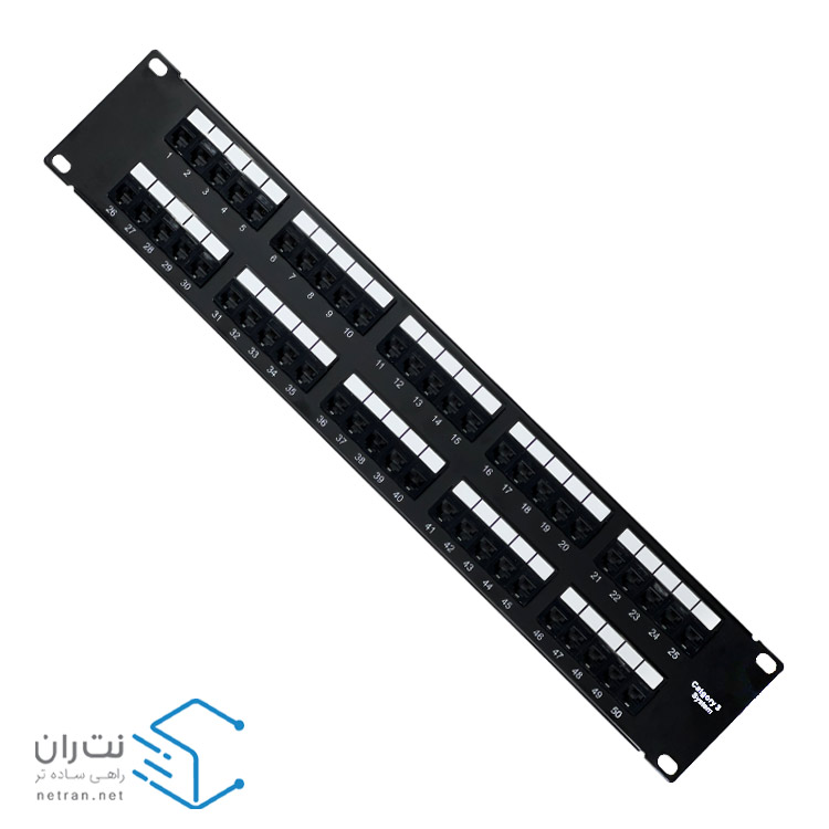 ویس پنل ونتولینک 50 پورت RJ11 (پچ پنل تلفن)-2