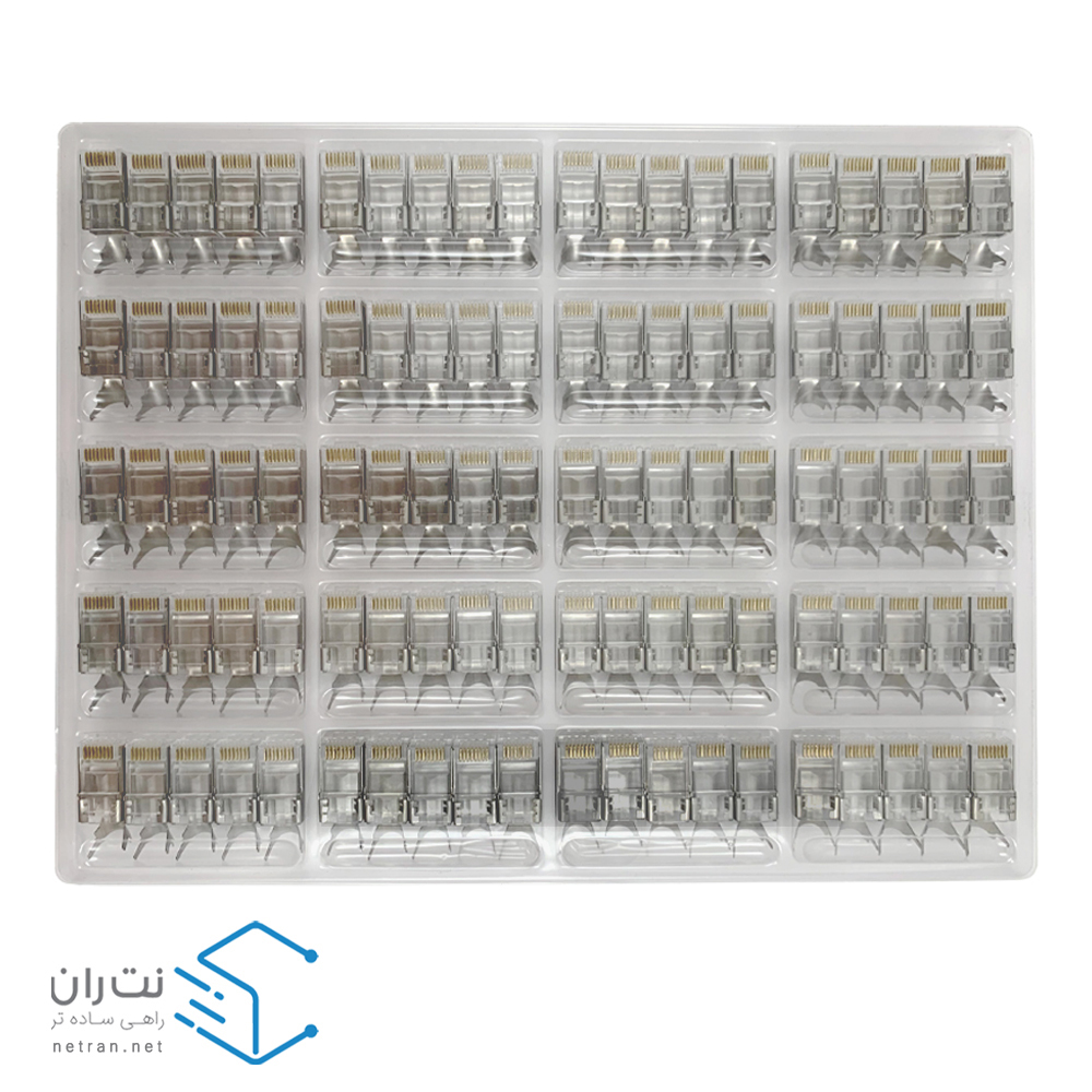 سوکت شبکه ای پی جی Cat7 SFTP بسته 100 عددی-4