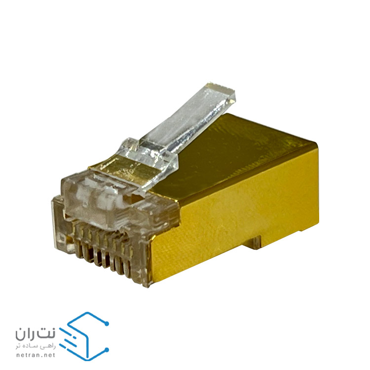 سوکت شبکه طلایی ونتولینک cat6 SFTP بسته 100 عددی میان گذر