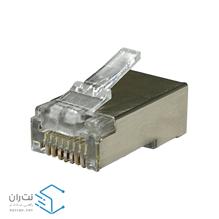 سوکت شبکه نقره‌ای ونتولینک cat6 SFTP بسته 100 عددی میان گذر