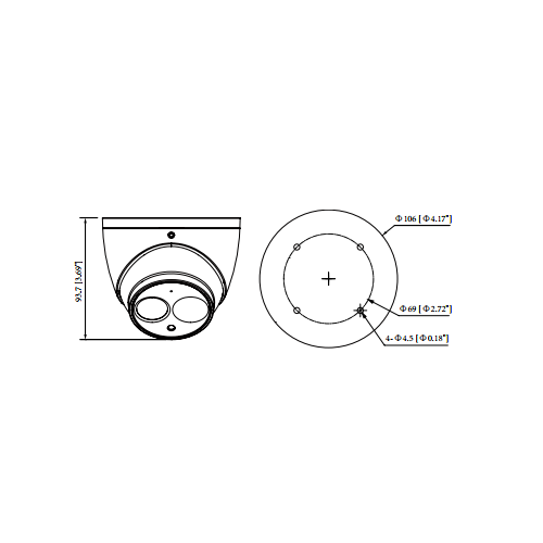 دوربین مدار بسته دام داهوا مدل HDW2401EM-2