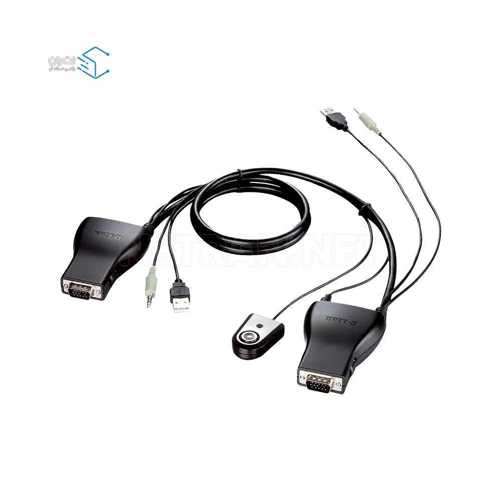 سوئیچ شبکه 2 پورت دی لینک مدل KVM-222-2