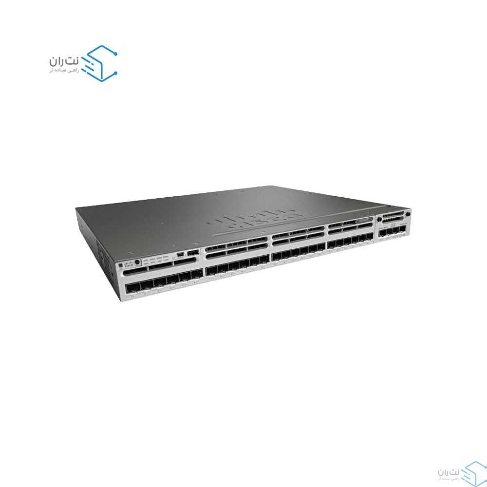 سوئیچ شبکه 24 پورت SFP سیسکو مدل WS-C3850-24S-S-2