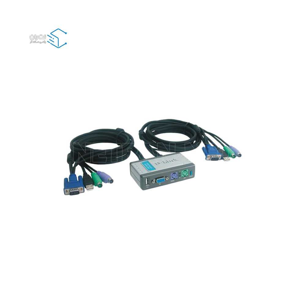 سوئیچ شبکه 2 پورت دی لینک مدل KVM-121-2