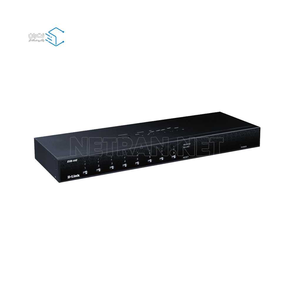 سوئیچ شبکه 8 پورت دی لینک مدل KVM-440-2