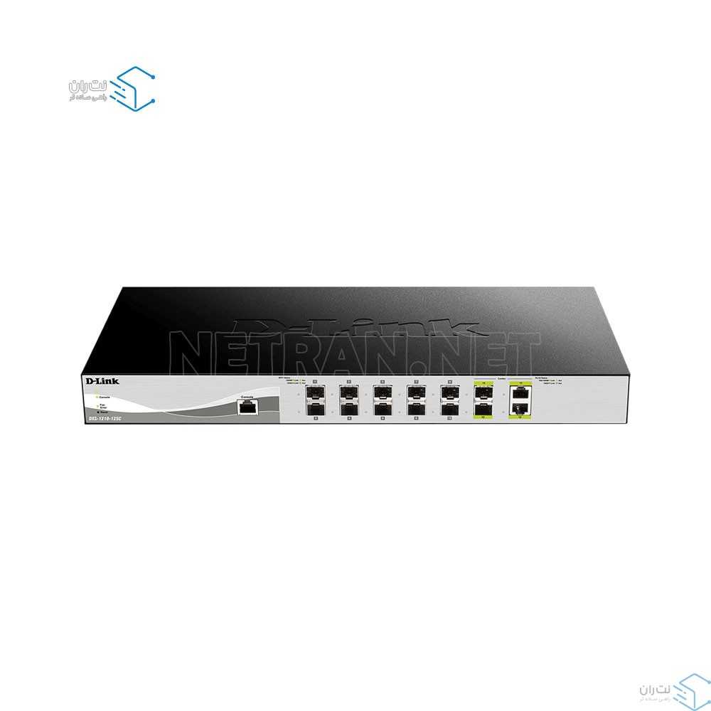 قیمت و خرید سوییچ شبکه 12 پورت هوشمند دی لینک مدل DXS-1210-12SC | نت ران