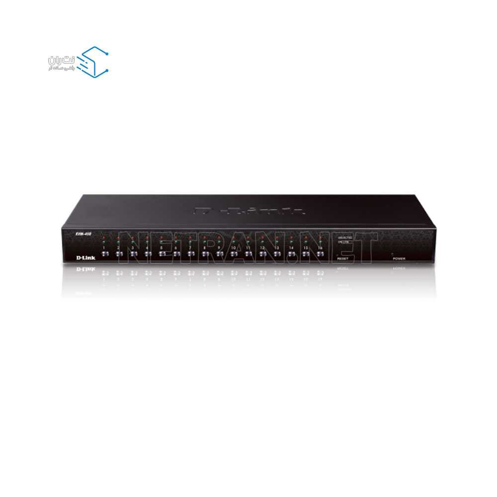 سوئیچ شبکه 16 پورت دی لینک مدل KVM-450-2