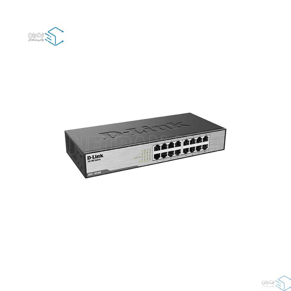 سوئیچ شبکه 16 پورت غیر مدیریتی دی لینک مدل DES-1016D-3