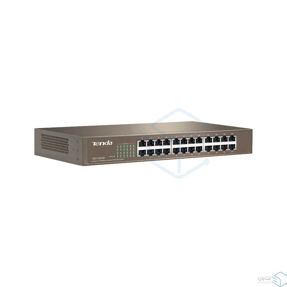 سوئیچ شبکه 24 پورت تندا مدل TEF1024D-2