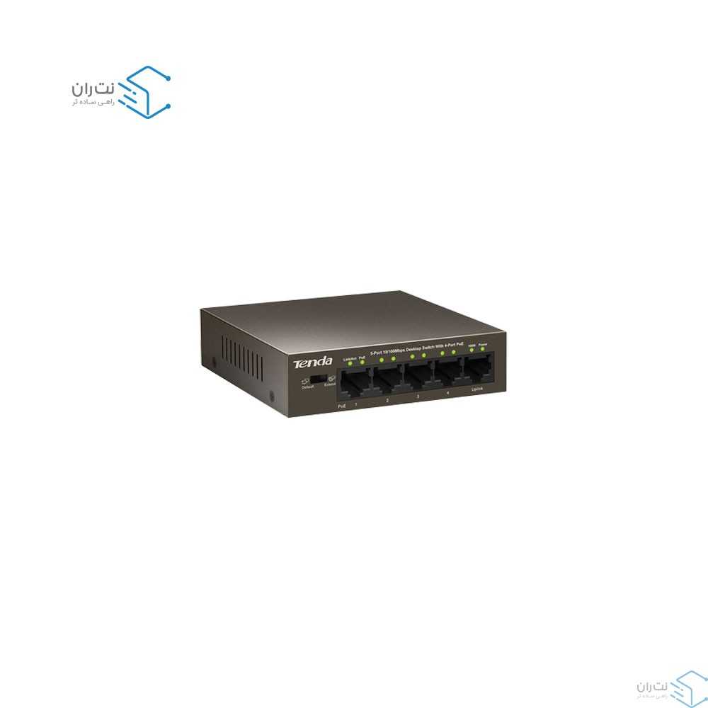 سوئیچ شبکه 5 پورت PoE تندا مدل TEF1105P-4-63w-2