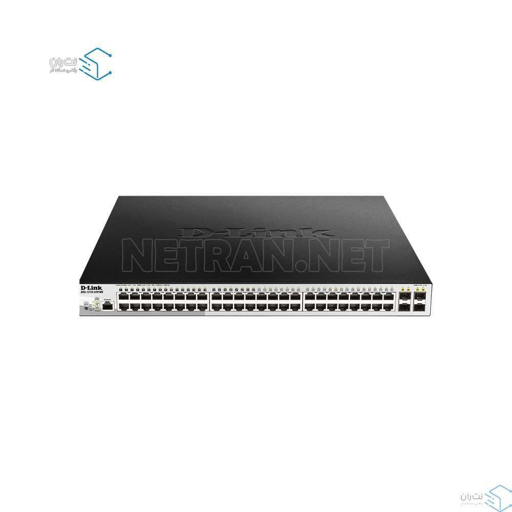 قیمت و خرید سوییچ شبکه 52 پورت PoE هوشمند دی لینک مدل DGS-1210-52P | نت ران