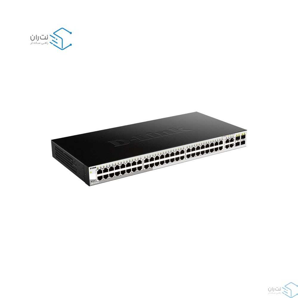 سوئیچ شبکه 52 پورت هوشمند دی لینک مدل DGS-1210-52-4