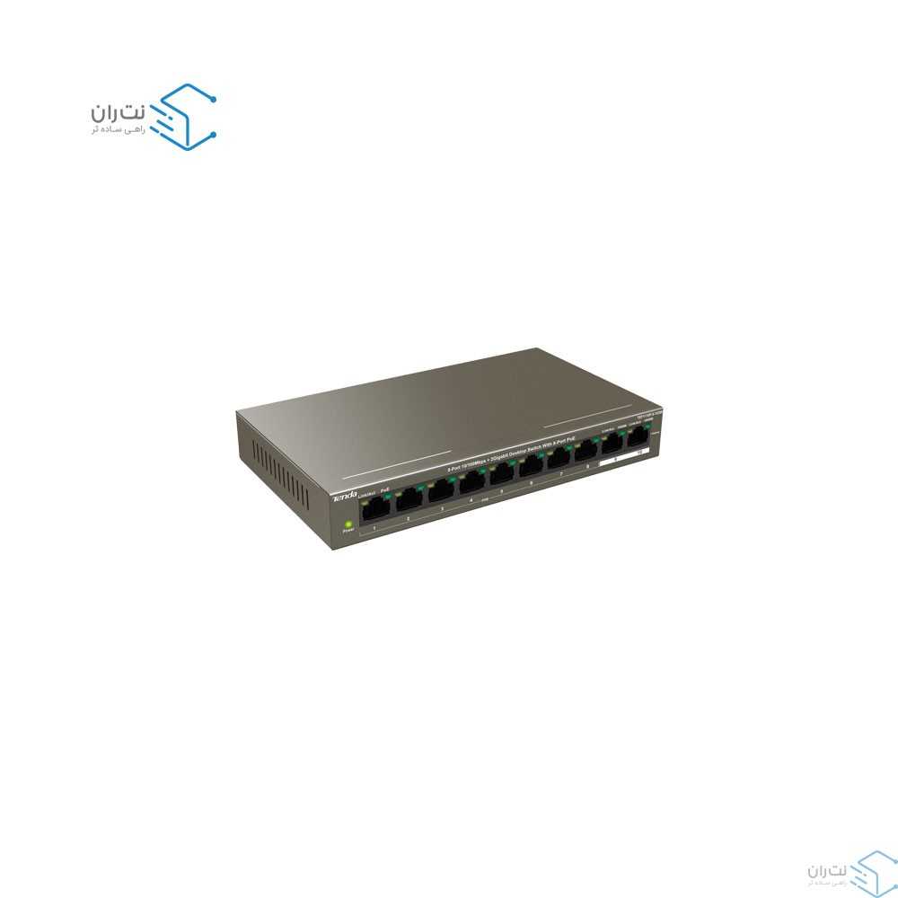 سوئیچ شبکه 8 پورت POE تندا TEF1110P-8-102W-2